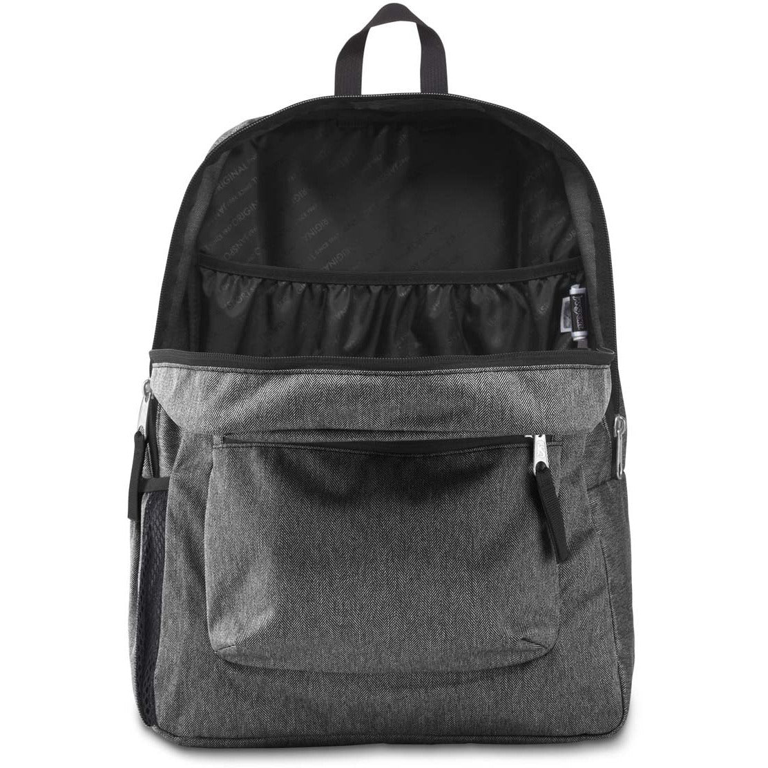 Sac à dos JanSport Cross Town Remix – Noir Blanc Herri