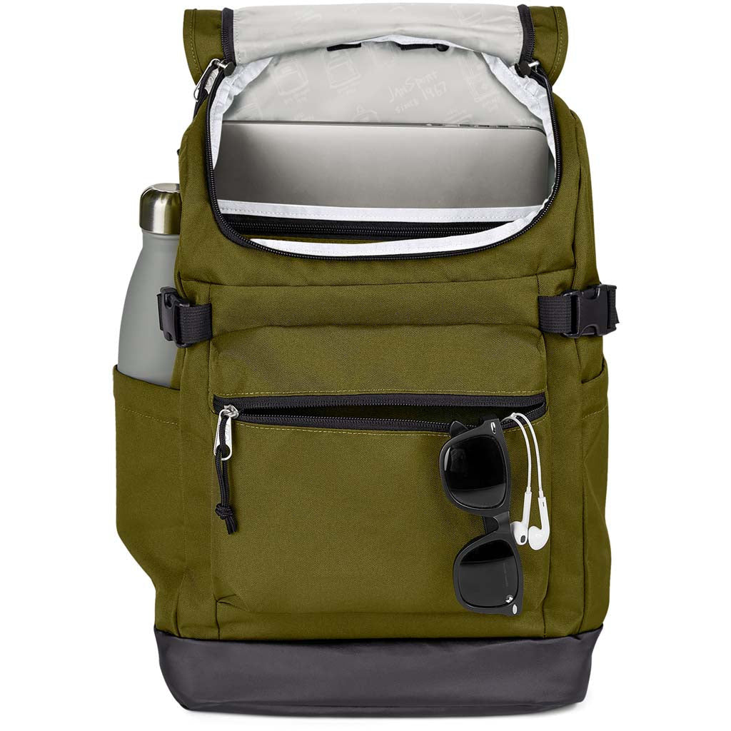 Jansport Cargo Pack Laptop Backpack - Army Green