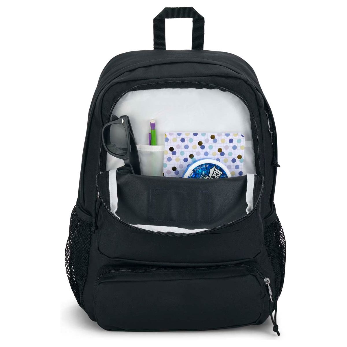 Sac à dos pour ordinateur portable Jansport Doubleton - Noir