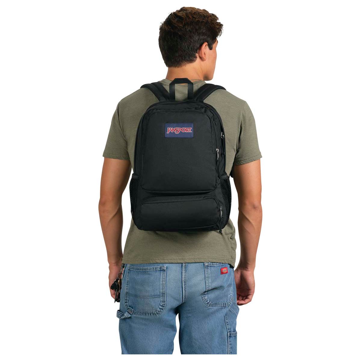 Sac à dos pour ordinateur portable Jansport Doubleton - Noir