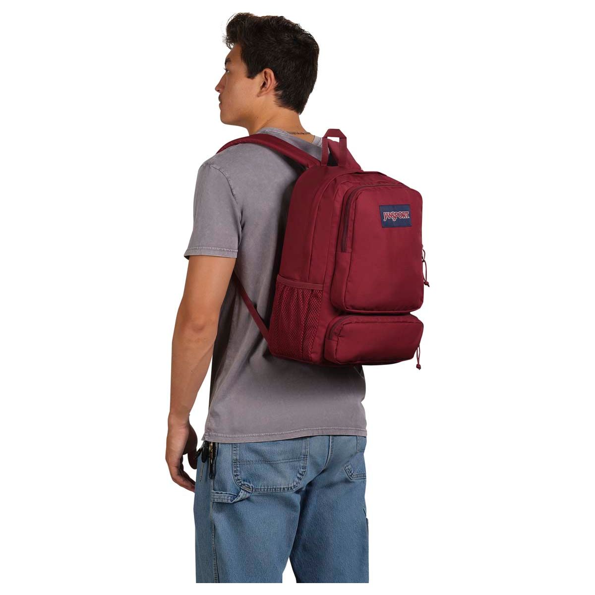 Jansport Doubleton Laptop Backpack - Russett Red