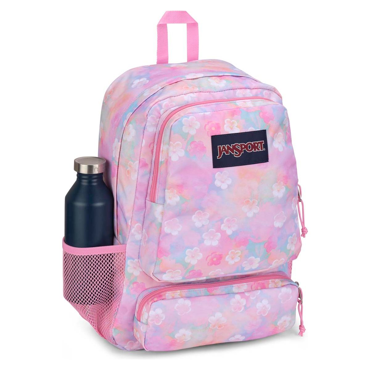 Jansport Doubleton Laptop Backpack - Neon Daisy