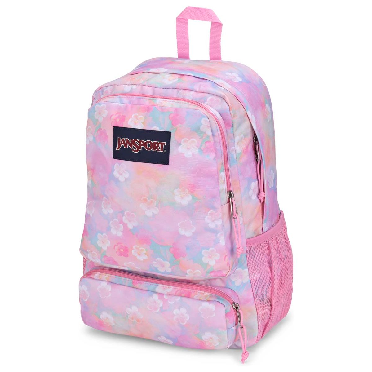 Jansport Doubleton Laptop Backpack - Neon Daisy