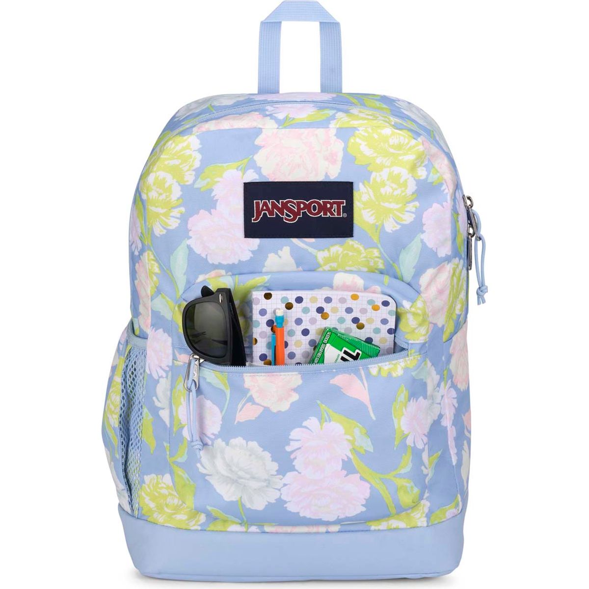 Jansport Cross Town Plus Sac à dos pour ordinateur portable – Tapisserie d'automne Hortensia