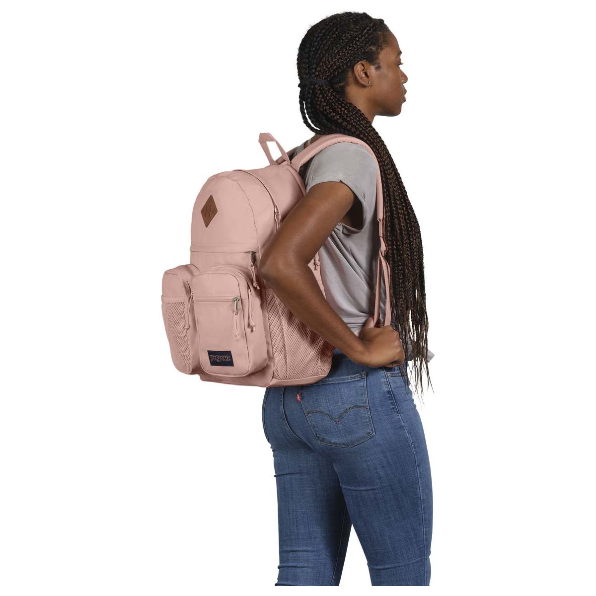 Sac à dos pour ordinateur portable Jansport Granby - Rose brumeux