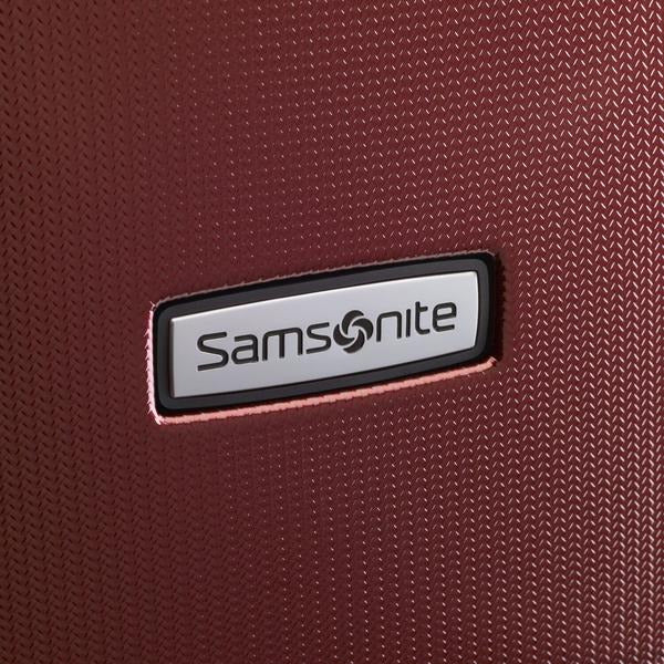 Grand bagage rigide extensible Samsonite Winfield NXT Spinner - Rouge foncé