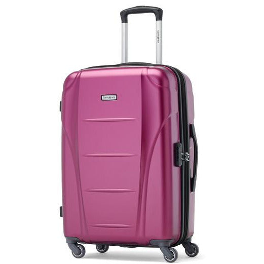Valise rigide extensible de taille moyenne Samsonite Winfield NXT Spinner - Rose solaire
