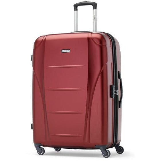 Grand bagage rigide extensible Samsonite Winfield NXT Spinner - Rouge foncé