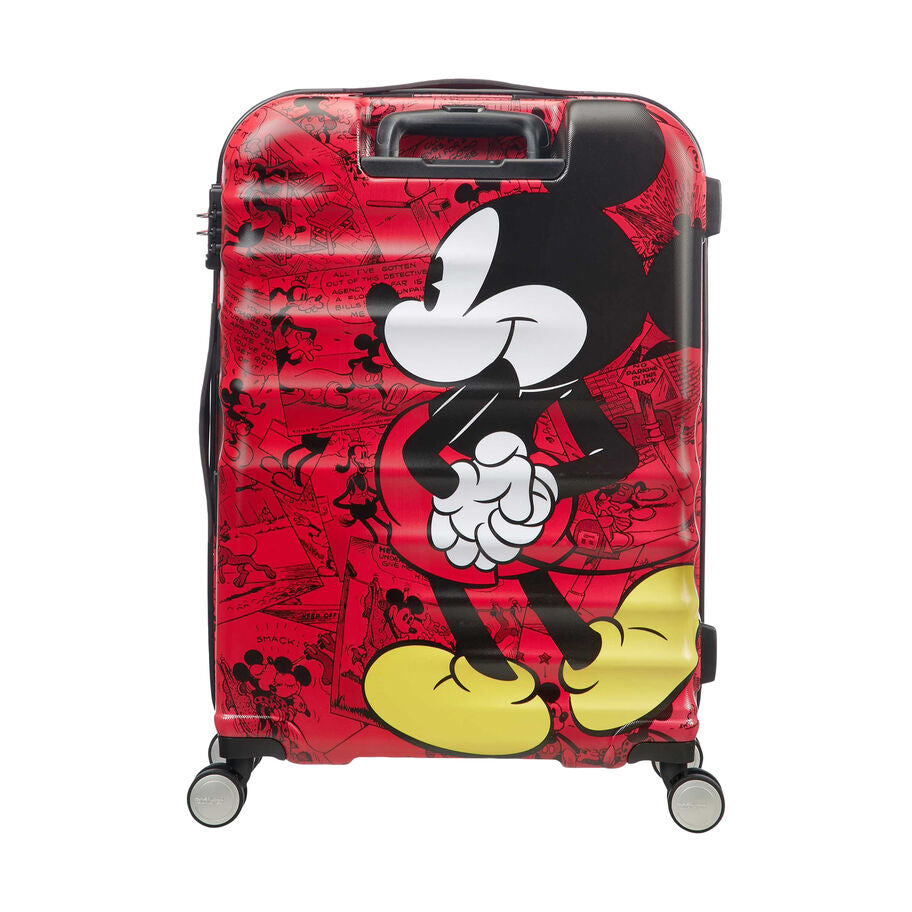 American Tourister Disney Wavebreaker Valise rigide de taille moyenne - Mickey Comics Rouge