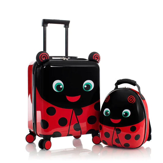 Ensemble de bagages et sac à dos rigides pour enfants Heys Super Tots - Lady Bug