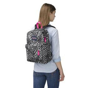 JanSport SuperBreak Backpack - Grey Tar Wild At Heart
