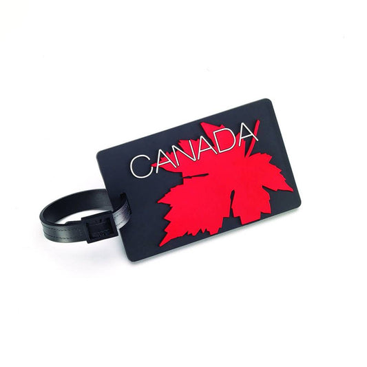 Samsonite Luggage ID Tag - Maple leaf Red/black