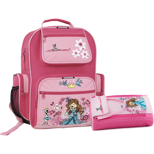 Louis Garneau Schoolbag and Pencil case - Princess